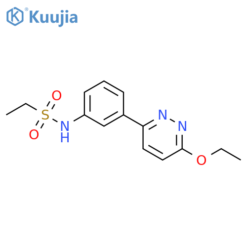 N-3-(6-ethoxypyridazin-3-yl)phenylethane-1-sulfonamide structure