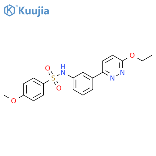 N-3-(6-ethoxypyridazin-3-yl)phenyl-4-methoxybenzene-1-sulfonamide structure