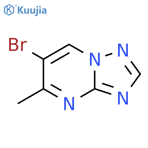 6-bromo-5-methyl-1,2,4triazolo1,5-apyrimidine structure