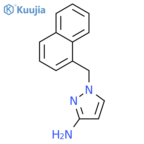 1-(1-naphthylmethyl)-1H-pyrazol-3-amine structure