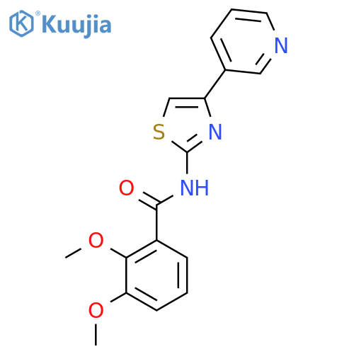 2,3-dimethoxy-N-4-(pyridin-3-yl)-1,3-thiazol-2-ylbenzamide structure