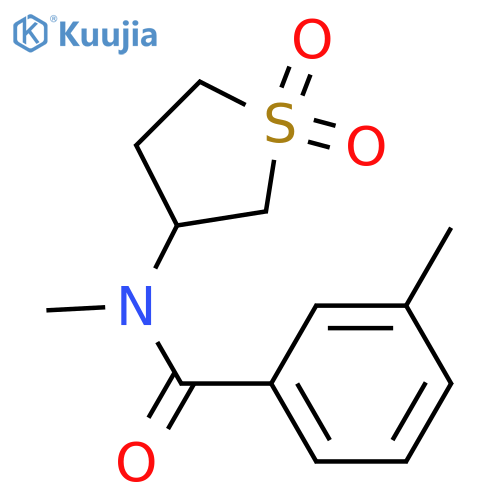 N-(1,1-dioxo-1lambda6-thiolan-3-yl)-N,3-dimethylbenzamide structure