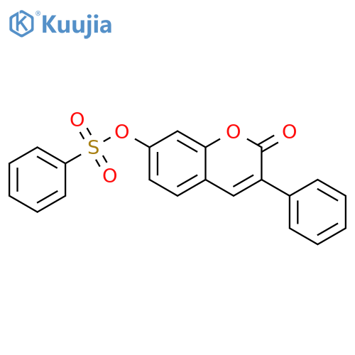 2-oxo-3-phenyl-2H-chromen-7-yl benzenesulfonate structure