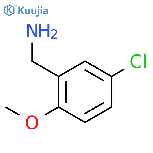 (4-chloro-2-methoxyphenyl)methanamine structure