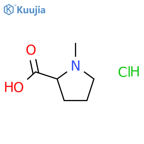 (2S)-1-methylpyrrolidine-2-carboxylic acid hydrochloride structure