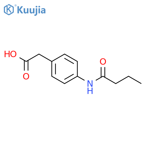 4-(butyrylamino)phenylacetic Acid structure