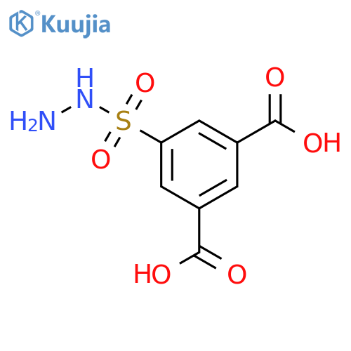 5-(hydrazinesulfonyl)benzene-1,3-dicarboxylic acid structure