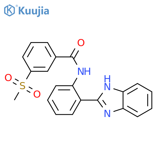 N-2-(1H-1,3-benzodiazol-2-yl)phenyl-3-methanesulfonylbenzamide structure