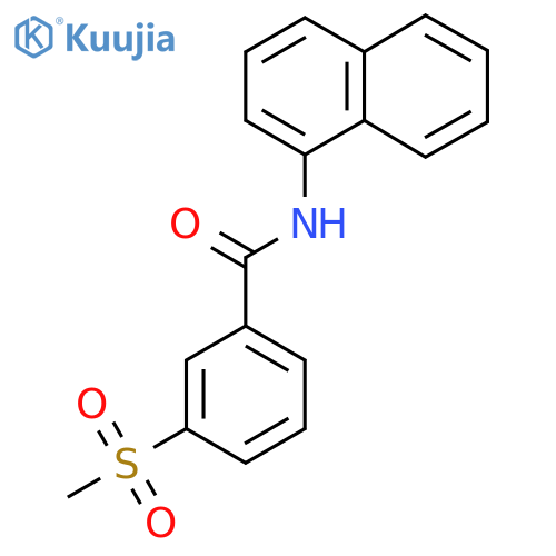 3-methanesulfonyl-N-(naphthalen-1-yl)benzamide structure