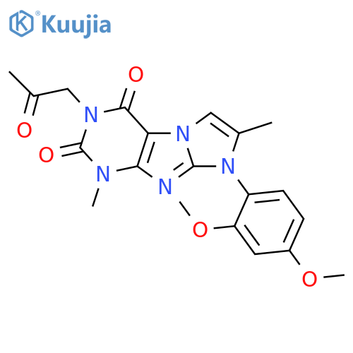 8-(2,4-dimethoxyphenyl)-1,7-dimethyl-3-(2-oxopropyl)-1H,2H,3H,4H,8H-imidazo1,2-gpurine-2,4-dione structure