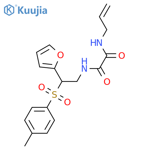 N'-2-(furan-2-yl)-2-(4-methylbenzenesulfonyl)ethyl-N-(prop-2-en-1-yl)ethanediamide structure