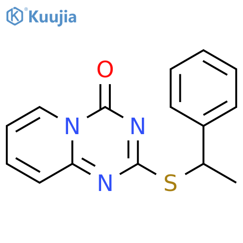 2-(1-phenylethyl)sulfanyl-4H-pyrido1,2-a1,3,5triazin-4-one structure