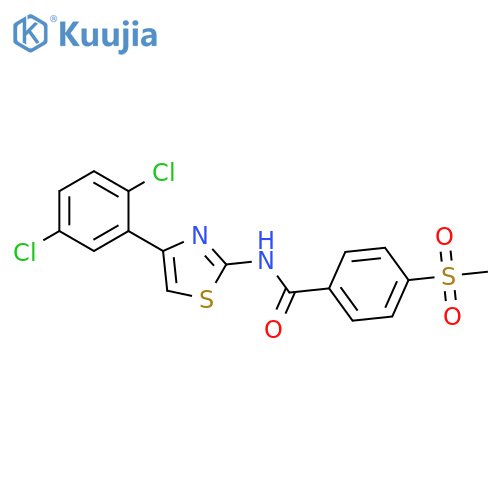 N-4-(2,5-dichlorophenyl)-1,3-thiazol-2-yl-4-methanesulfonylbenzamide structure