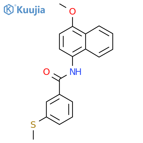 N-(4-methoxynaphthalen-1-yl)-3-(methylsulfanyl)benzamide structure