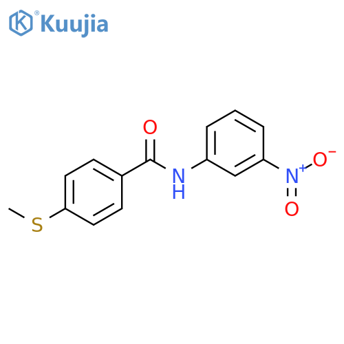 4-(methylsulfanyl)-N-(3-nitrophenyl)benzamide structure