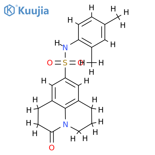 N-(2,4-dimethylphenyl)-2-oxo-1-azatricyclo7.3.1.0^{5,13}trideca-5,7,9(13)-triene-7-sulfonamide structure