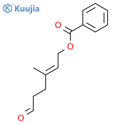 4-Hexenal, 6-(benzoyloxy)-4-methyl-, (E)- structure