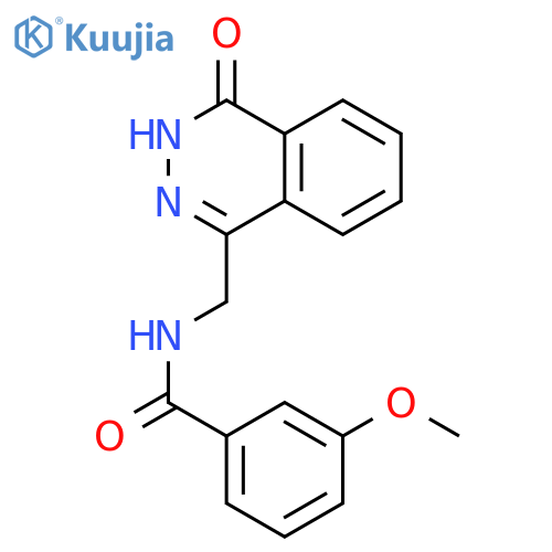 3-methoxy-N-(4-oxo-3,4-dihydrophthalazin-1-yl)methylbenzamide structure