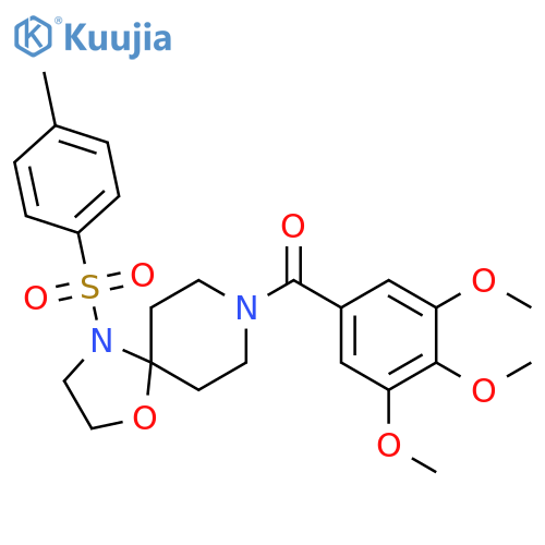 4-(4-methylbenzenesulfonyl)-8-(3,4,5-trimethoxybenzoyl)-1-oxa-4,8-diazaspiro4.5decane structure
