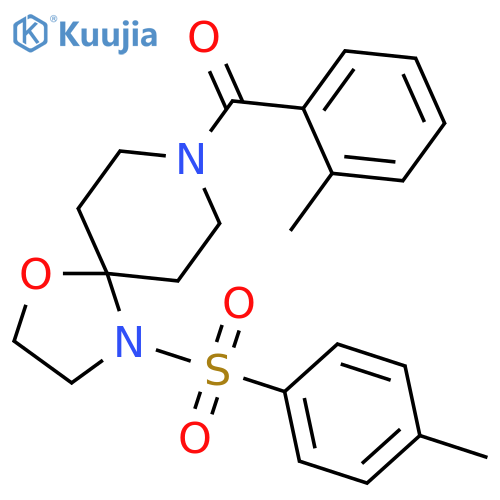 8-(2-methylbenzoyl)-4-(4-methylbenzenesulfonyl)-1-oxa-4,8-diazaspiro4.5decane structure