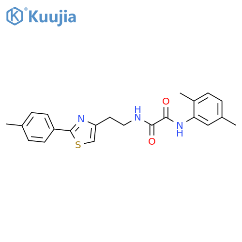 N'-(2,5-dimethylphenyl)-N-{2-2-(4-methylphenyl)-1,3-thiazol-4-ylethyl}ethanediamide structure