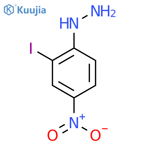 2-Iodo-4-nitrophenylhydrazine structure