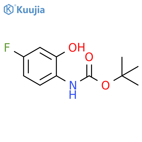 tert-butyl N-(4-fluoro-2-hydroxyphenyl)carbamate structure
