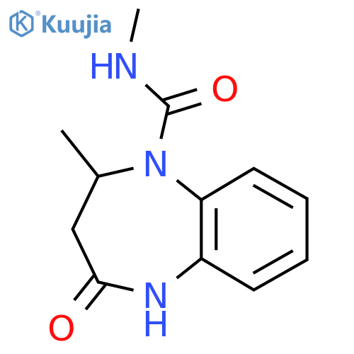 N,2-Dimethyl-4-oxo-2,3,4,5-tetrahydro-1H-1,5-benzodiazepine-1-carboxamide structure