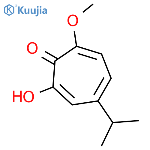 2,4,6-Cycloheptatrien-1-one, 2-hydroxy-7-methoxy-4-(1-methylethyl)- structure