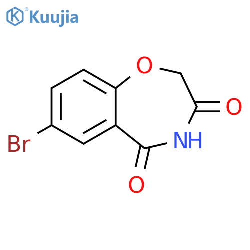 1,4-Benzoxazepine-3,5(2H,4H)-dione, 7-bromo- structure