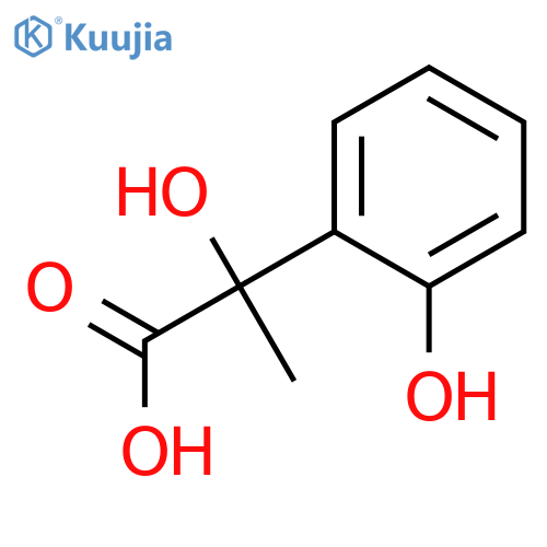 2-Hydroxy-2-(2-hydroxyphenyl)propanoic acid structure