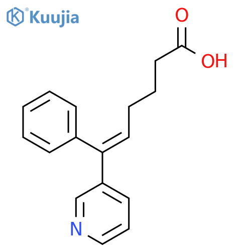 5-Hexenoic acid, 6-phenyl-6-(3-pyridinyl)-, (E)- structure