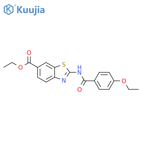 ethyl 2-(4-ethoxybenzamido)-1,3-benzothiazole-6-carboxylate structure