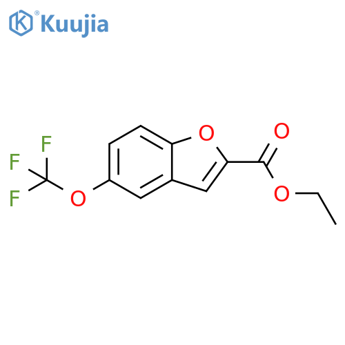 Ethyl 5-(trifluoromethoxy)benzofuran-2-carboxylate structure