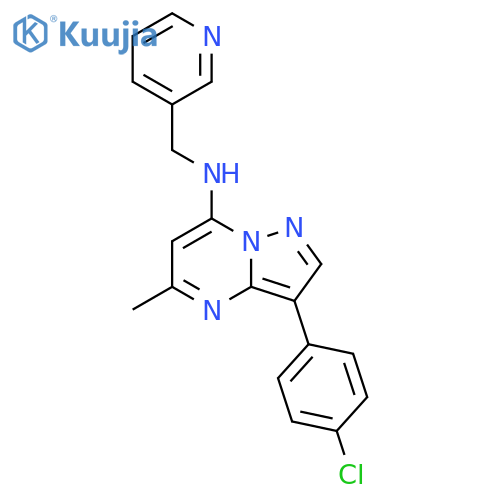 3-(4-chlorophenyl)-5-methyl-N-(pyridin-3-yl)methylpyrazolo1,5-apyrimidin-7-amine structure