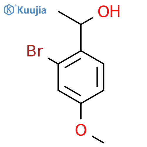 1-(2-bromo-4-methoxyphenyl)ethan-1-ol structure