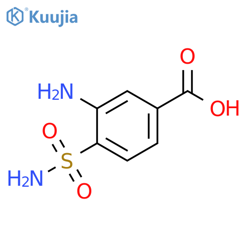 3-amino-4-sulfamoylbenzoic acid structure