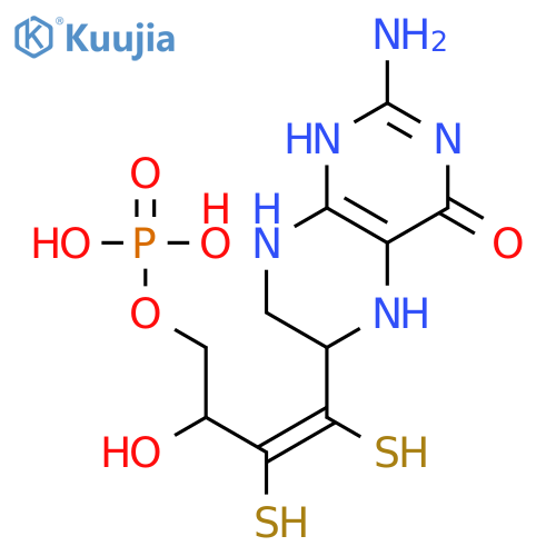 (3Z)-4-(2-amino-4-oxo-1,4,5,6,7,8-hexahydropteridin-6-yl)-2-hydroxy-3,4-disulfanylbut-3-en-1-yl dihydrogen phosphate structure