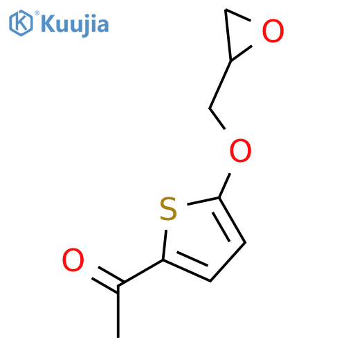 Ethanone, 1-[5-(oxiranylmethoxy)-2-thienyl]- structure