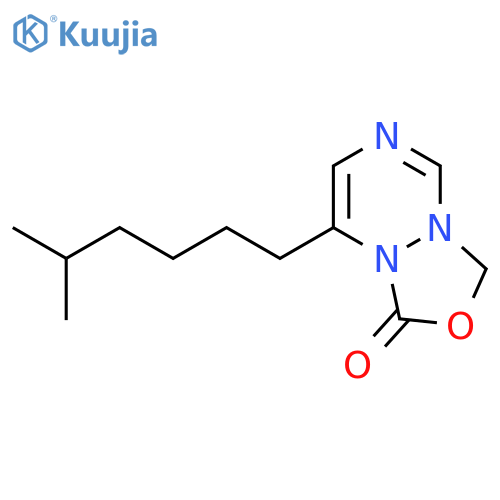 1H,3H-[1,3,4]OXADIAZOLO[3,4-A][1,2,4]TRIAZIN-1-ONE, 8-(5-METHYLHEXYL)- structure