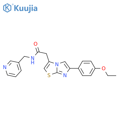 2-6-(4-ethoxyphenyl)imidazo2,1-b1,3thiazol-3-yl-N-(pyridin-3-yl)methylacetamide structure