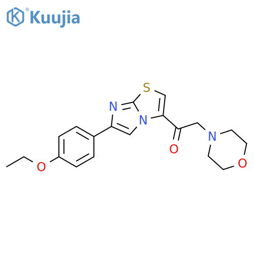 2-6-(4-ethoxyphenyl)imidazo2,1-b1,3thiazol-3-yl-1-(morpholin-4-yl)ethan-1-one structure