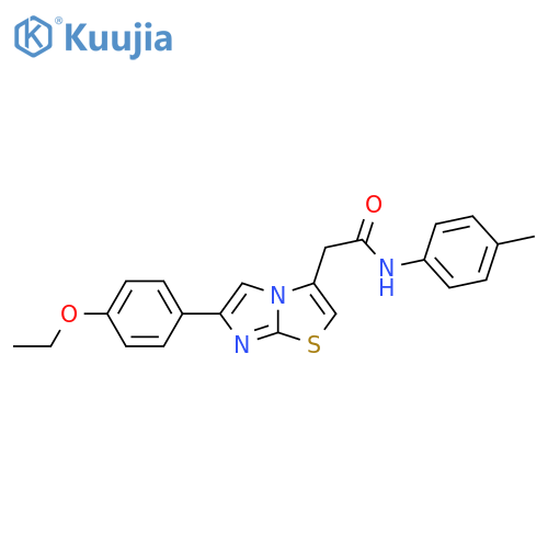 2-6-(4-ethoxyphenyl)imidazo2,1-b1,3thiazol-3-yl-N-(4-methylphenyl)acetamide structure
