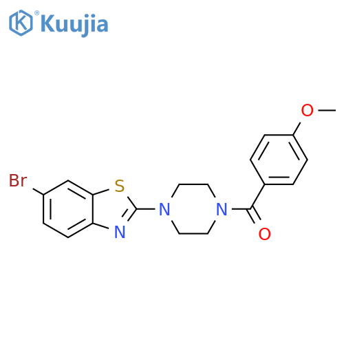 6-bromo-2-4-(4-methoxybenzoyl)piperazin-1-yl-1,3-benzothiazole structure