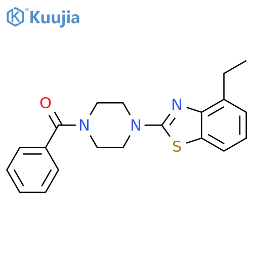 2-(4-benzoylpiperazin-1-yl)-4-ethyl-1,3-benzothiazole structure