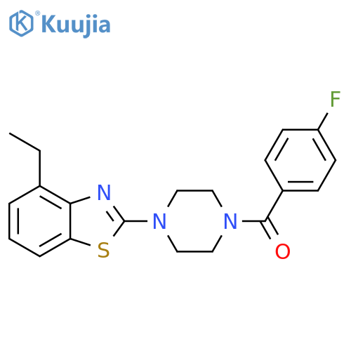 4-ethyl-2-4-(4-fluorobenzoyl)piperazin-1-yl-1,3-benzothiazole structure