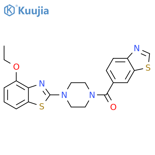 2-4-(1,3-benzothiazole-6-carbonyl)piperazin-1-yl-4-ethoxy-1,3-benzothiazole structure