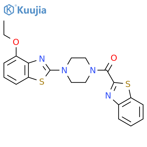 2-4-(1,3-benzothiazole-2-carbonyl)piperazin-1-yl-4-ethoxy-1,3-benzothiazole structure
