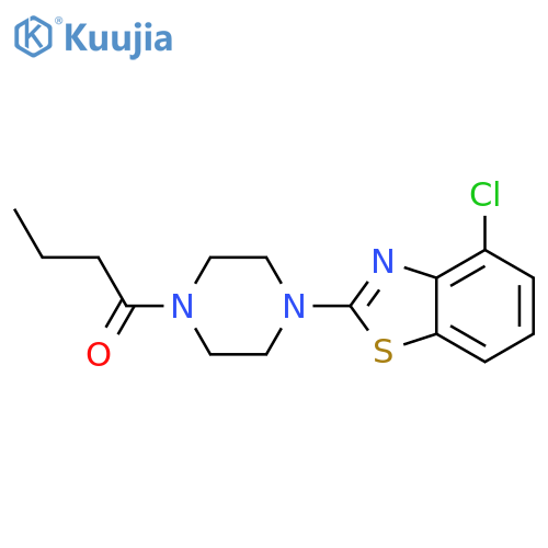 1-4-(4-chloro-1,3-benzothiazol-2-yl)piperazin-1-ylbutan-1-one structure