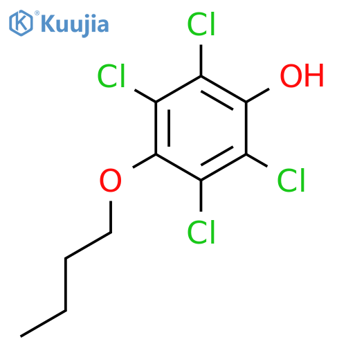 4-butoxy-2,3,5,6-tetrachlorophenol structure